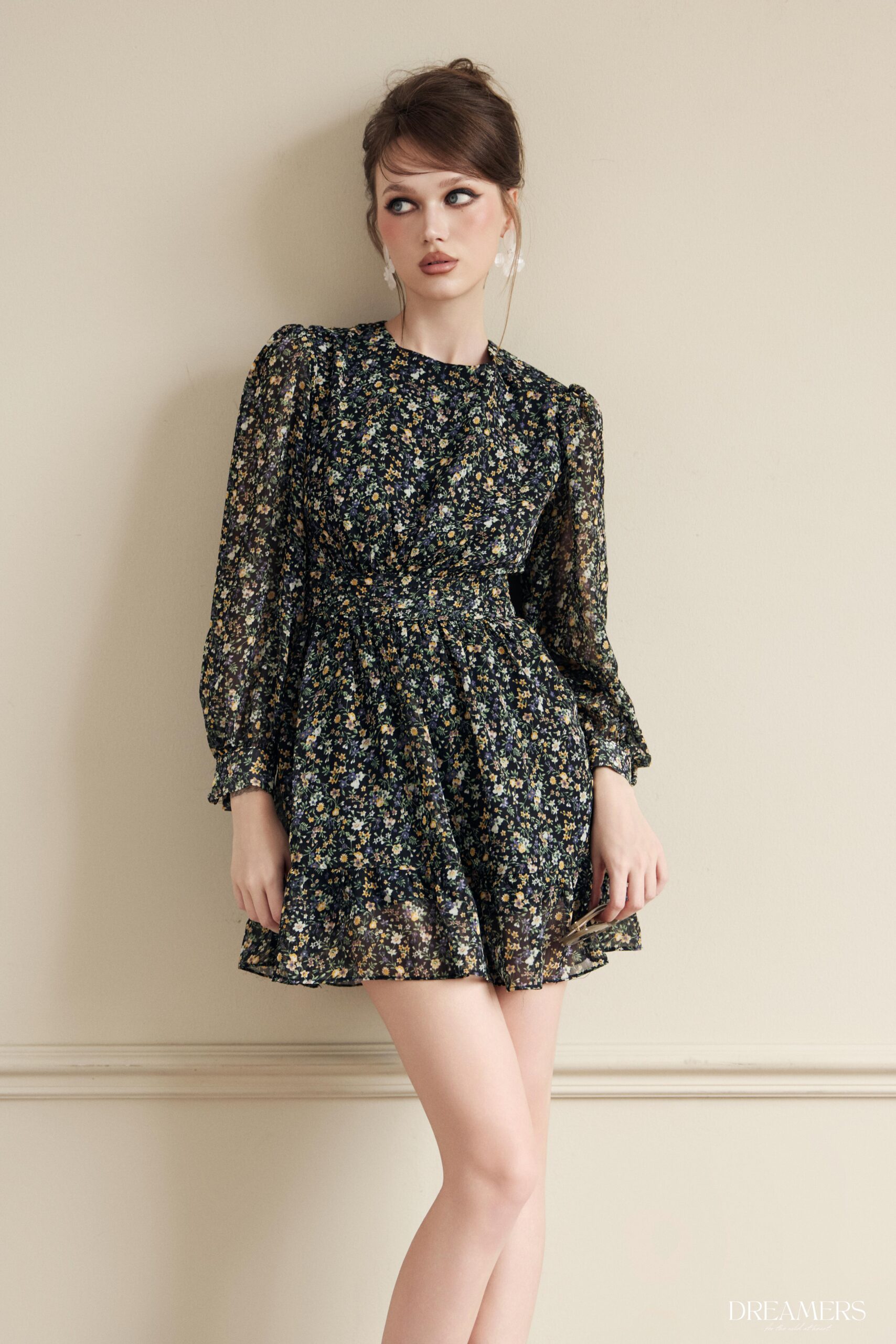 DREAMERS® ROSALYN MINI DRESS BLACK
