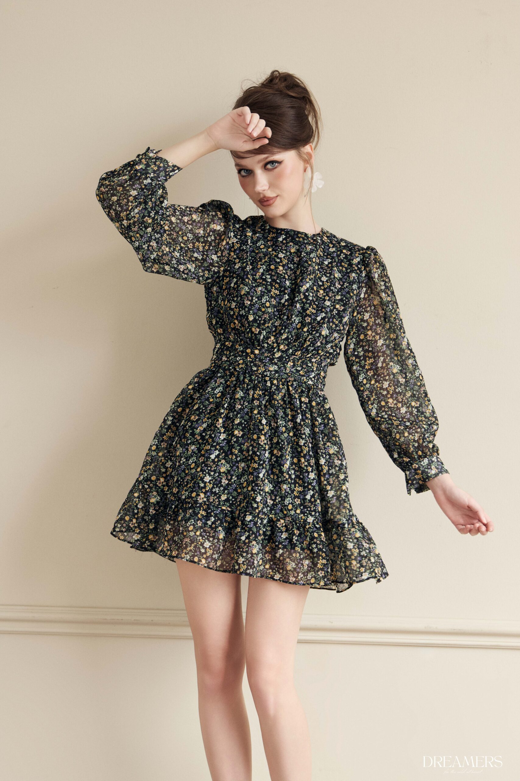 DREAMERS® ROSALYN MINI DRESS BLACK - Image 5